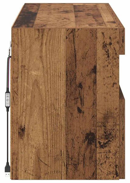 TV Fali Szekrény Öreg fa 100 x 30 x 40 cm Faanyag