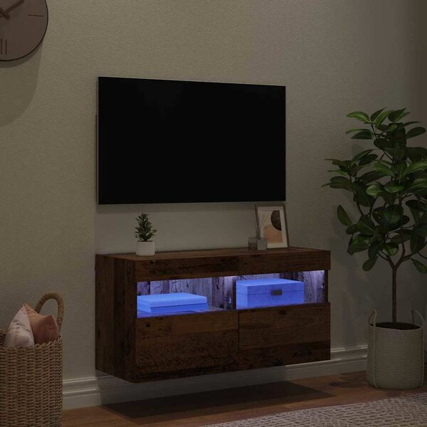 TV Fali Szekrény Öreg fa 80 x 30 x 40 cm Faanyag