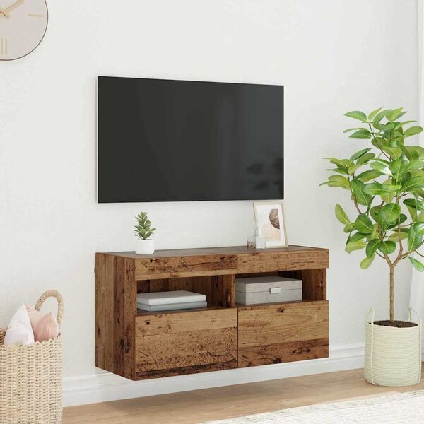 TV Fali Szekrény Öreg fa 80 x 30 x 40 cm Faanyag