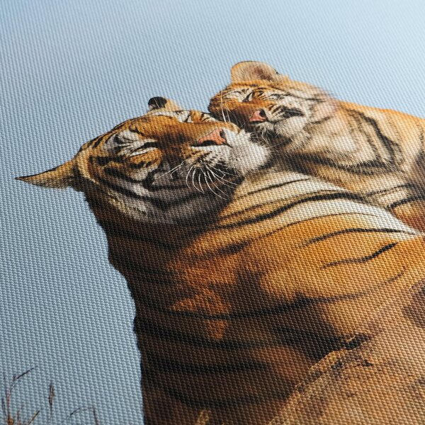 Kép - Tigris és a kölyke (90x60 cm)