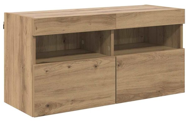 TV Fali Szekrény 80 x 30 x 40 cm Artisan tölgy Faanyag