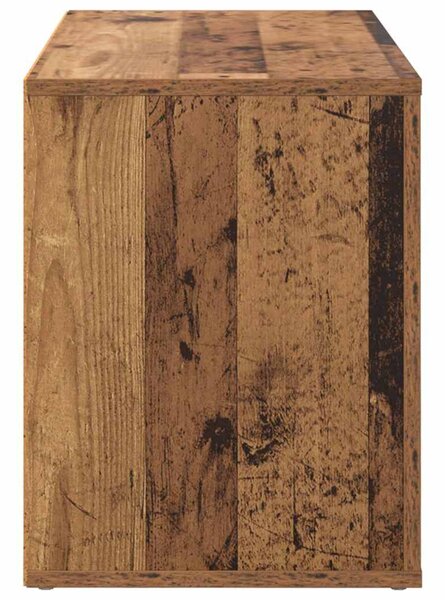 Cipőtartó polcokkal tárolóval Régi fa 75 x 35 x 45 cm Faanyag