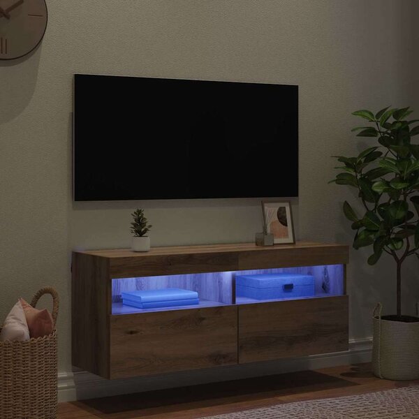 TV Fali Szekrény 100 x 30 x 40 cm Artisan tölgy Faanyag