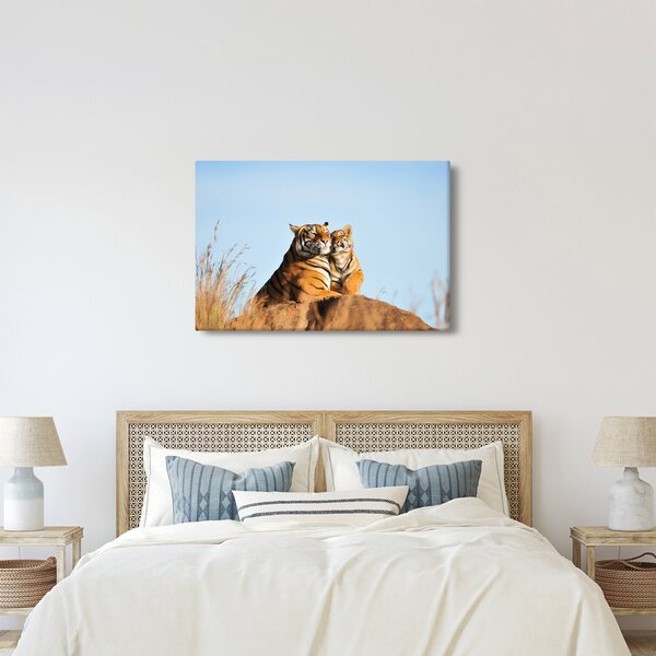 Kép - Tigris és a kölyke (90x60 cm)