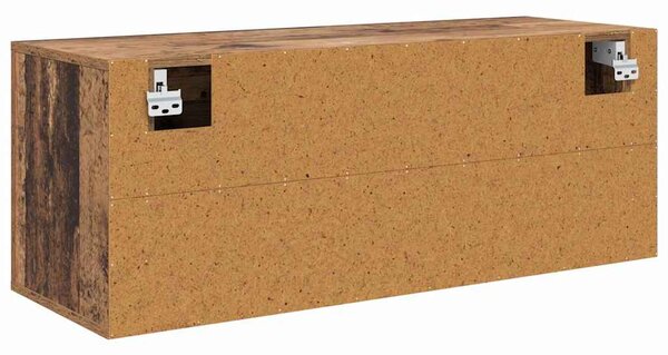 Cipőszekrény polcokkal ajtóval Régi fa 100 x 35 x 38 cm Faanyag