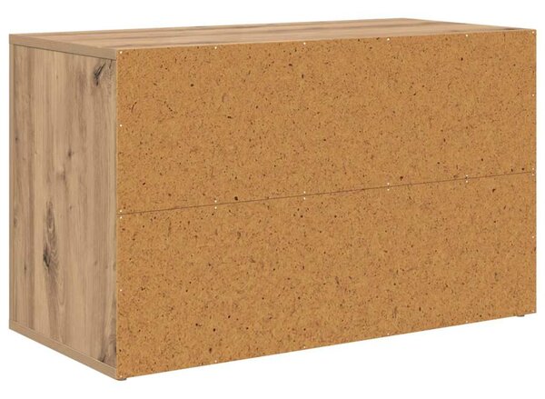 Cipőtartó polcokkal kézműves tölgy 75 x 35 x 45 cm Faanyag