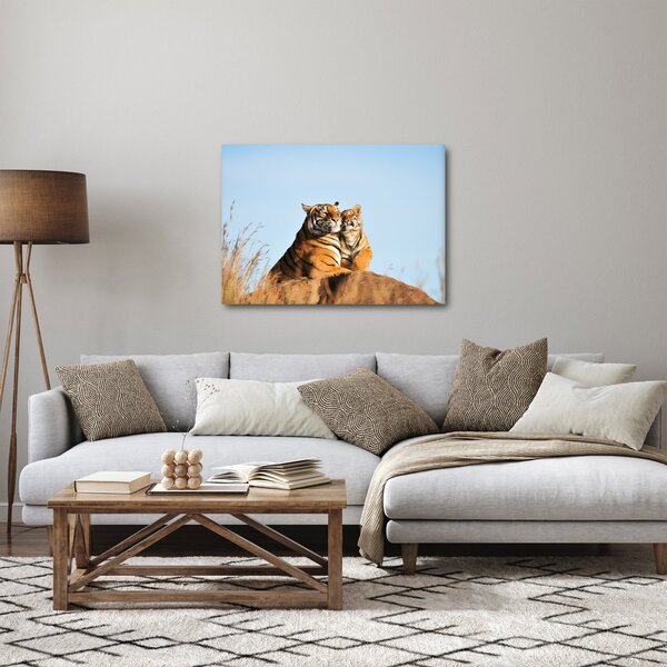 Kép - Tigris és a kölyke (70x50 cm)