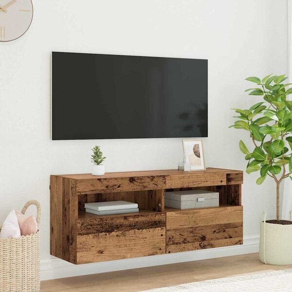TV Fali Szekrény Öreg fa 100 x 30 x 40 cm Faanyag