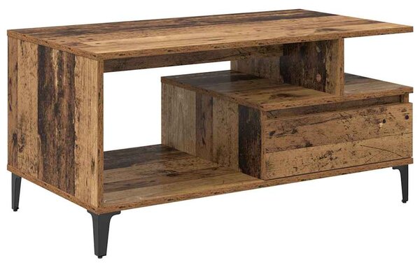 Dohányzóasztal with Drawer Régi fa 90 x 49 x 45 cm Faanyag