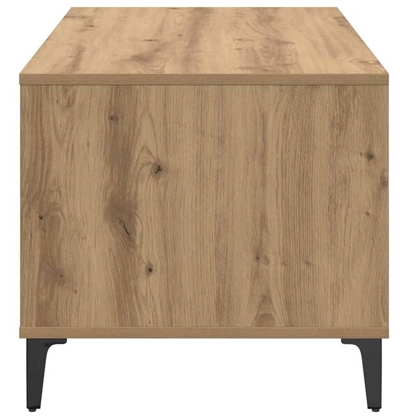 Dohányzóasztal kézműves tölgy 90 x 49 x 45 cm Faanyag