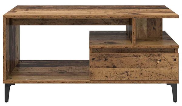 Dohányzóasztal with Drawer Régi fa 90 x 49 x 45 cm Faanyag