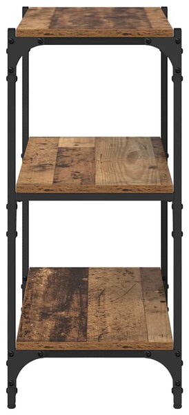Könyvespolc Régi fa 60 x 33 x 70,5 cm Műszaki fa és vas