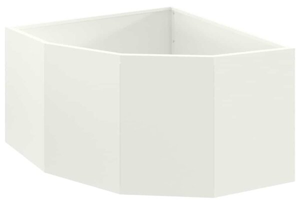 Sarok Virágtartó Fehér 60 x 60 x 35 cm Acél