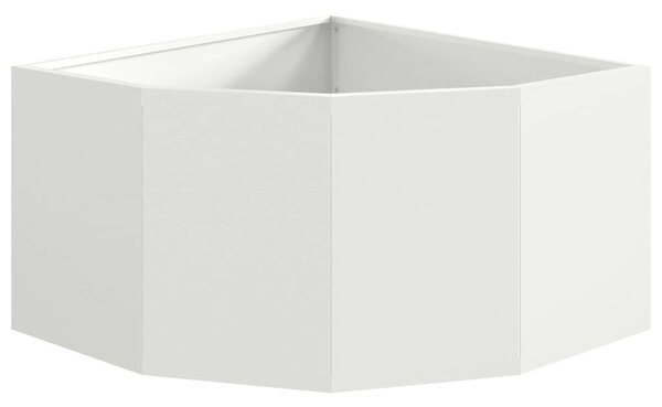 Sarok Virágtartó Fehér 60 x 60 x 35 cm Acél