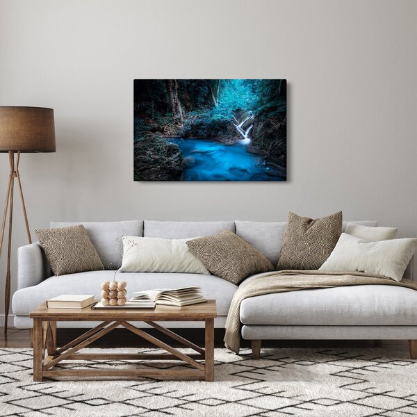 Kép - Varázslatos éjszaka egy trópusi erdőben (90x60 cm)