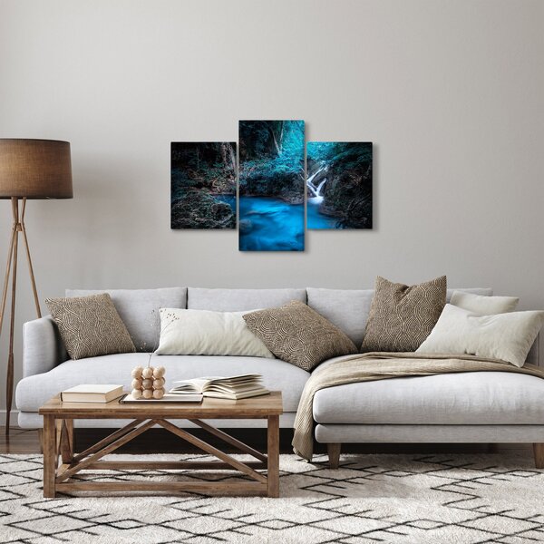 Kép - Varázslatos éjszaka egy trópusi erdőben (90x60 cm)