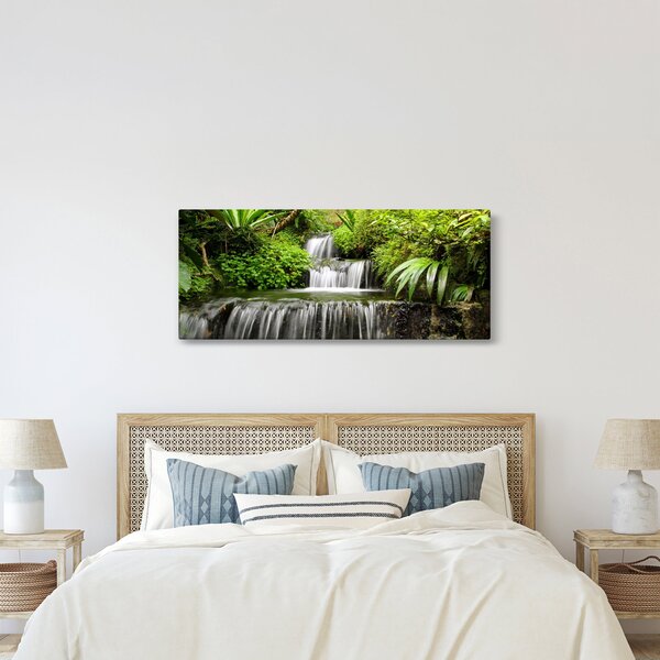 Kép - vízesés az esőerdőben (120x50 cm)