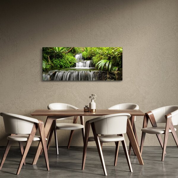 Kép - vízesés az esőerdőben (120x50 cm)