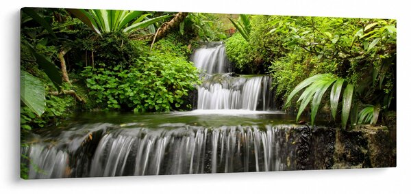 Kép - vízesés az esőerdőben (120x50 cm)