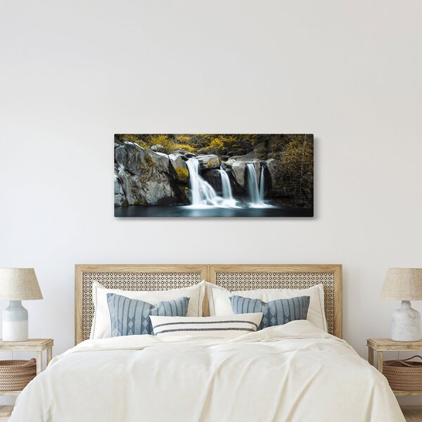 Kép - vízesés, Lushan, Kína (120x50 cm)