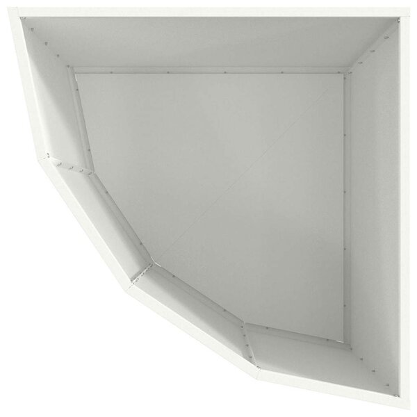 Sarok Virágtartó Fehér 60 x 60 x 50 cm Acél