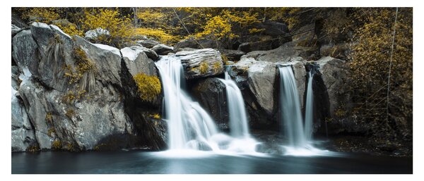 Kép - vízesés, Lushan, Kína (120x50 cm)