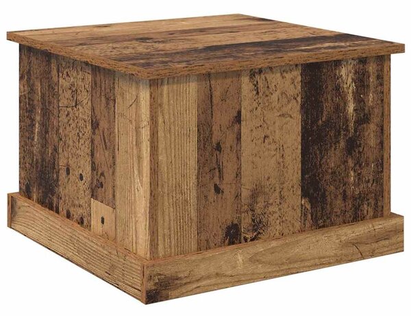 Dohányzóasztal fiókkal Öreg fa 50 x 50 x 35 cm Faanyag