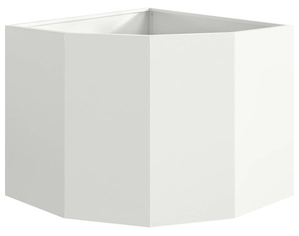 Sarok Virágtartó Fehér 60 x 60 x 50 cm Acél