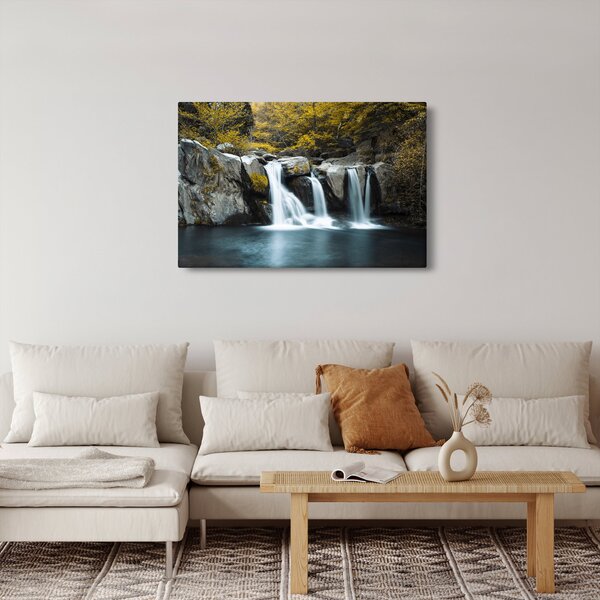 Kép - vízesés, Lushan, Kína (90x60 cm)