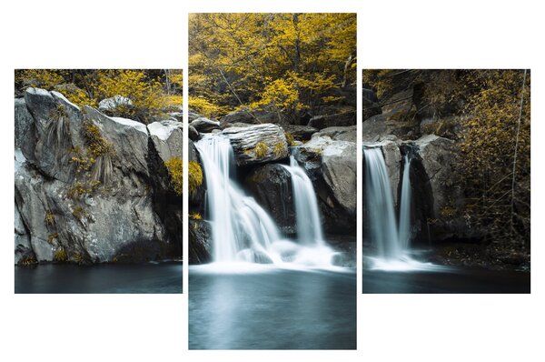 Kép - vízesés, Lushan, Kína (90x60 cm)