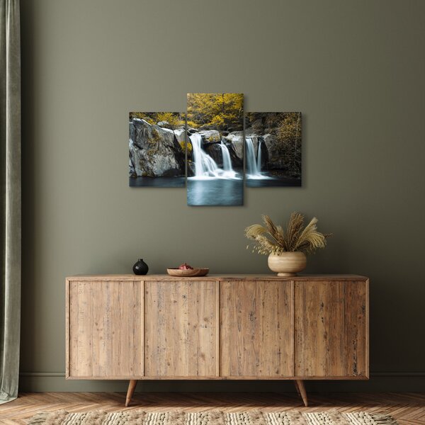 Kép - vízesés, Lushan, Kína (90x60 cm)