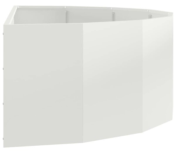 Növénytartó Fehér 120 x 60 x 35 cm Acél
