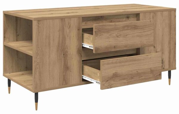 Dohányzóasztal kézműves tölgy 102 x 44.5 x 50 cm Faanyag