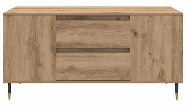 Dohányzóasztal kézműves tölgy 102 x 44.5 x 50 cm Faanyag