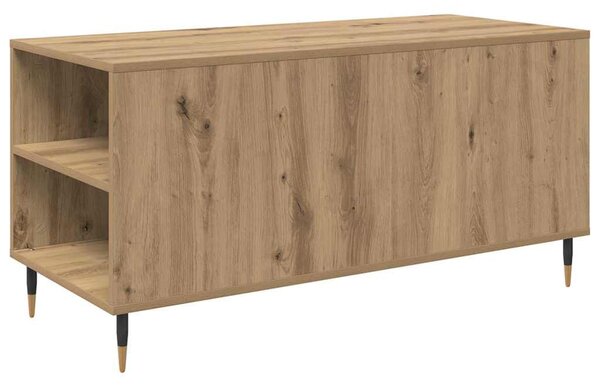 Dohányzóasztal kézműves tölgy 102 x 44.5 x 50 cm Faanyag