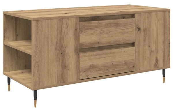 Dohányzóasztal kézműves tölgy 102 x 44.5 x 50 cm Faanyag