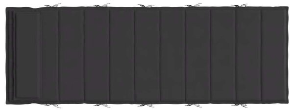 Napozóágy párna - Oxford szövet - Fekete - 180x60cm