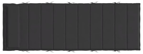 Napozóágy párna - Oxford szövet - Fekete - 180x60cm
