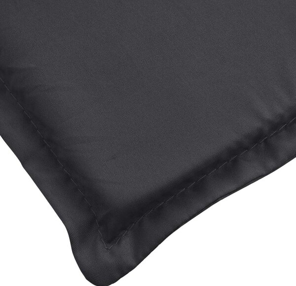 Napozóágy párna - Oxford szövet - Fekete - 180x60cm