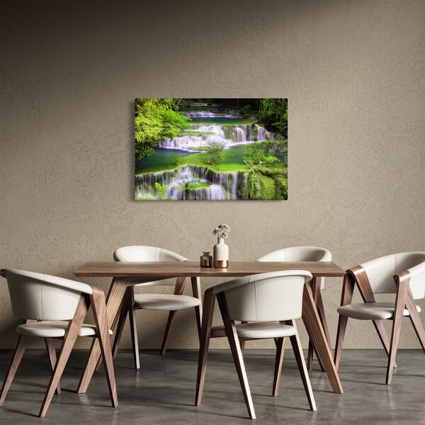 Kép - Huay Mae Khamin vízesések, Kanchanaburi, Thaiföld (90x60 cm)