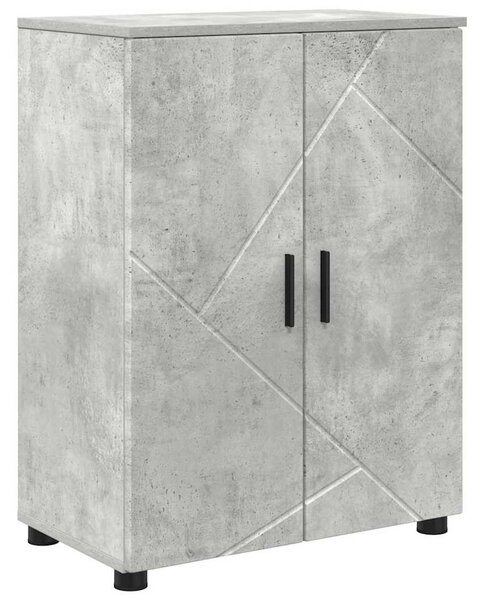 Fürdőszoba bútor szett 4 db Beton Szürke 35 x 30 x 192 cm
