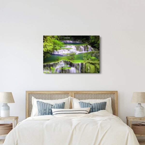 Kép - Huay Mae Khamin vízesések, Kanchanaburi, Thaiföld (90x60 cm)