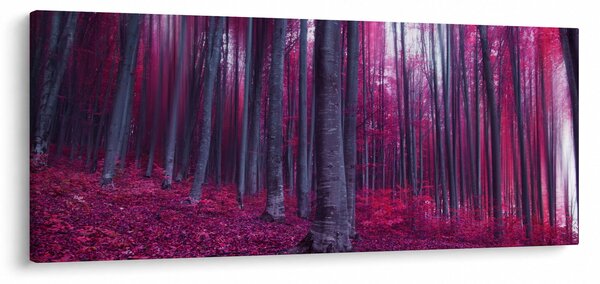 Egy rózsaszín erdő képe (120x50 cm)