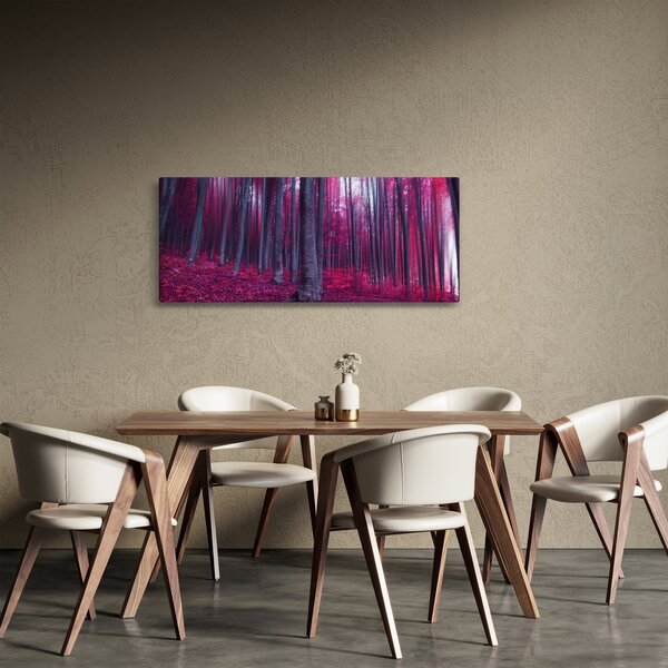 Egy rózsaszín erdő képe (120x50 cm)