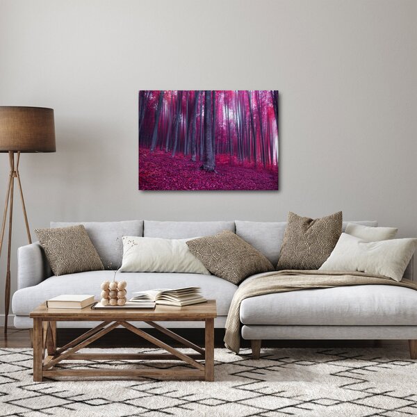 Egy rózsaszín erdő képe (70x50 cm)