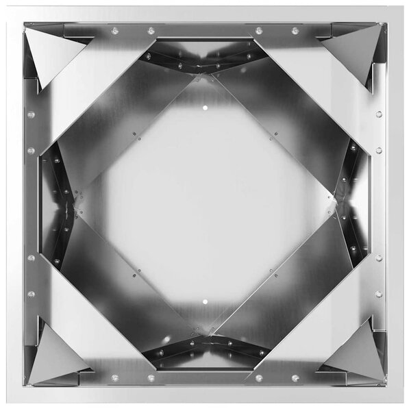 Növénytartó Ezüst 40 x 40 x 75 cm Horganyzott acél