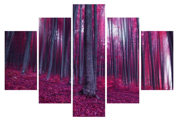 Egy rózsaszín erdő képe (150x105 cm)