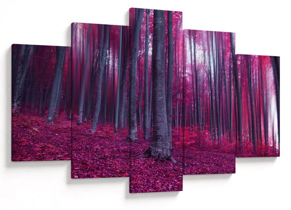 Egy rózsaszín erdő képe (150x105 cm)