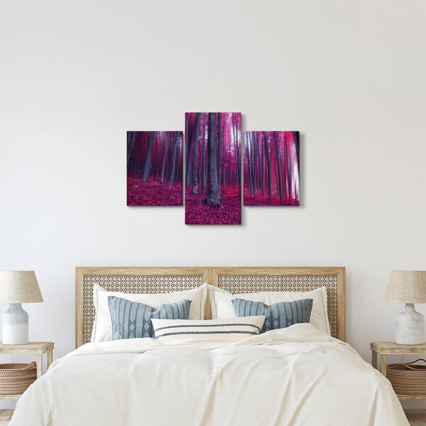 Egy rózsaszín erdő képe (90x60 cm)