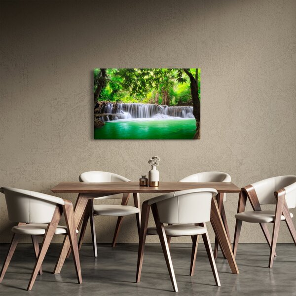 Kép egy vízesésről Kanchanaburiban, Thaiföldön (90x60 cm)